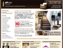 Tablet Screenshot of giltedgecarpets.co.uk